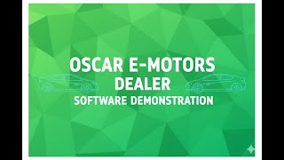 Oscar Dealer Software Demo