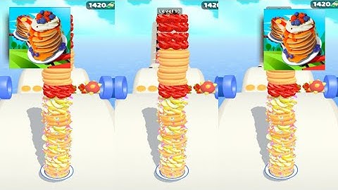 Pancake run - New Max Levels Top gameplay Android or ios (1-5)