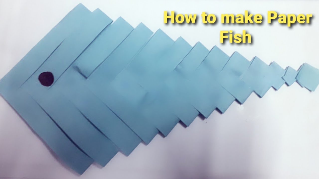 How to make paper fish YouTube