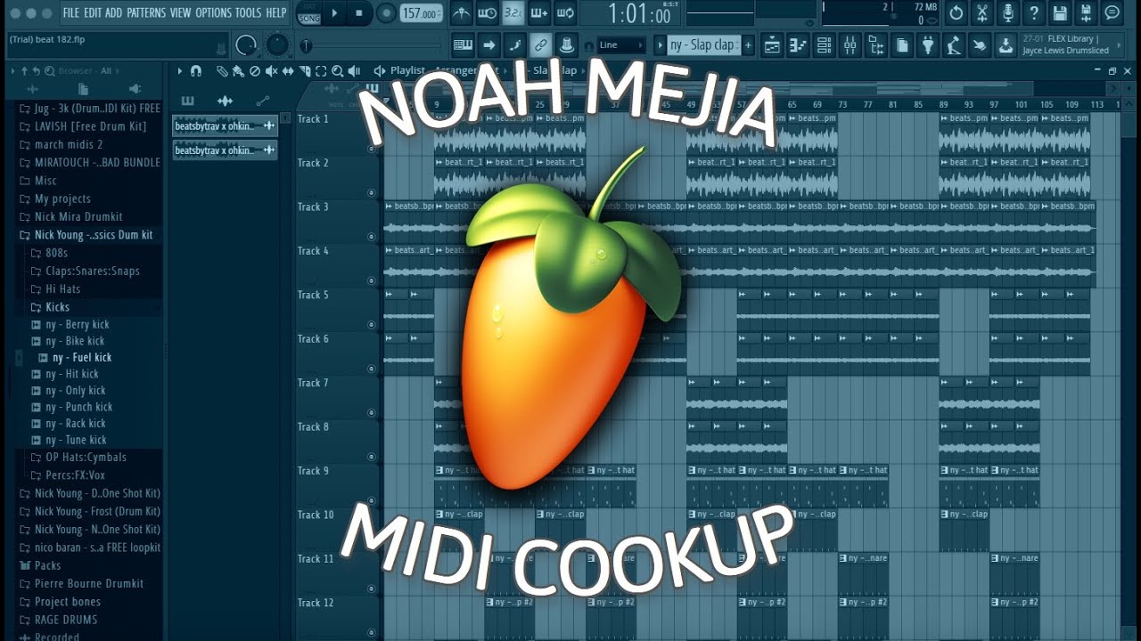 COOKING UP A CRAZY BEAT WITH NOAH MEJIA'S MIDI KIT | FL Studio Cookup