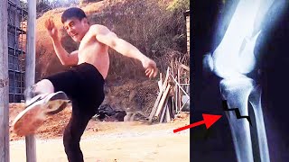 🔥Kick The Thickened Steel Pipe With Leg, This Kung Fu Iron Man Is A Beast | Muscle Battleking