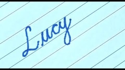 Lucy - Beautiful name in Cursive writing | Cursive writing for beginners | #shorts