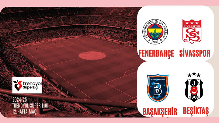 Trendyol Süper Lig 12.Hafta Maçı | Fenerbahçe - Sivasspor ve Başakşehir - Beşiktaş | Canlı Anlatım |