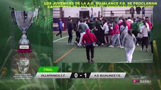 CELEBRACIÓN JUVENILES A.D. BUJALANCE F.B. CAMPEONES LIGA 2023-24