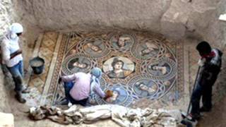 This stunning ancient Greek floor mosaic was just excavated in southern Turkey