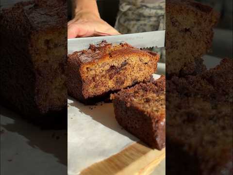 Bizcocho de Plátano (Banana Bread) Jugoso y ESPONJOSO con Mantequilla Tostada 🍌🤤