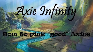 Axie Infinity  How to pick good Axies