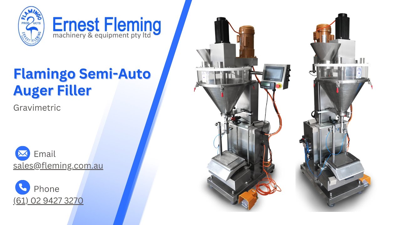 Flamingo Gravimetric Semi-Auto Auger Filler - YouTube