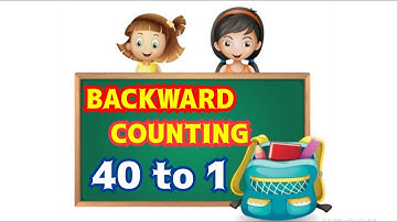 Backward Counting 40 to 1 _ Reverse Counting for Kids _ Baby Learning India