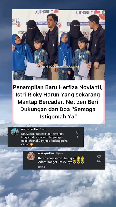Penampilan Baru Herfiza Novianti Istri Ricky Harun yang sekarang mantap bercadar
