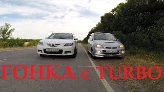 Mazda 3 vs Daihatsu YRV Turbo