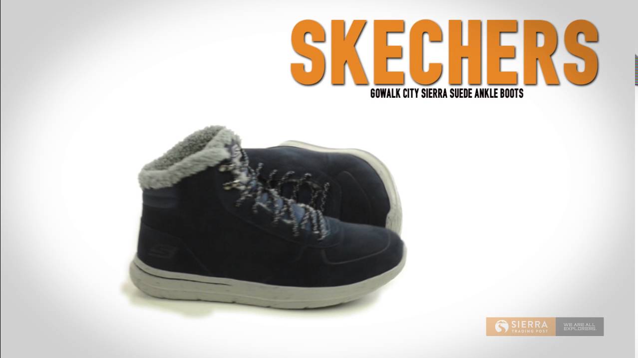 aprobar Presa celebracion Skechers GOwalk City Sierra Suede Ankle Boots (For Men) - YouTube