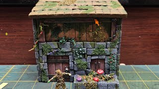 Making an Overgrown Section for Modular Village Backdrop (Part 1)