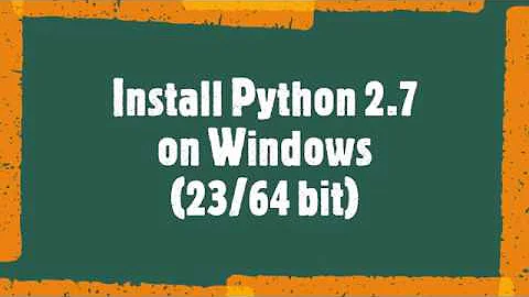 Como instalar o Python 2.7 no Windows?