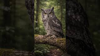 Rain &amp; Owl Ambience | Forest Calm for Sleep