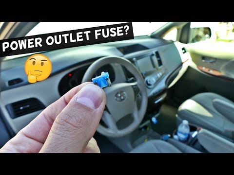 Toyota Sienna 12v Power Outlet Cigarette Lighter Fuse