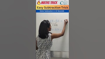 Easy Subtraction Trick🔥🔥Solve in Seconds 😱 | Maths Trick | #subtractiontrick #shorts #crestolympiads