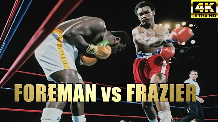 George Foreman vs Joe Frazier | BRUTAL KNOCKOUT Legendary Boxing Fight | 4K Ultra HD