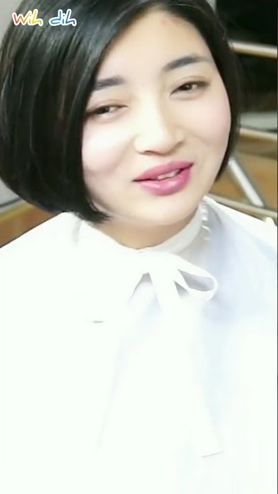 wanita cantik potong rambut panjang jadi pendek bob botak blakang