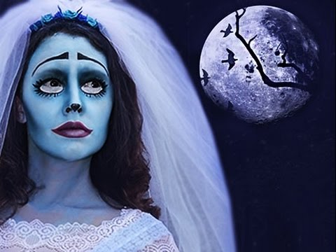Как я пойду на Halloween.Труп невесты face art tutorial. + видео ужастик