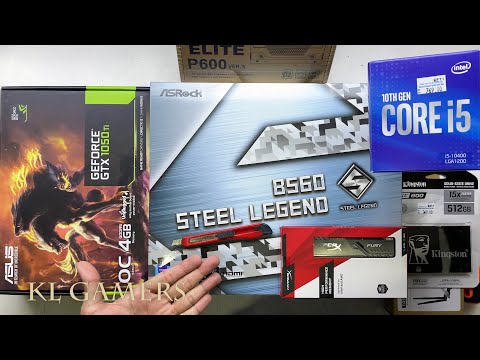 自作PC Win10 i5 16GB ASRock Blu-ray SSD intel Core i5 10400 ASRock B560 STEEL LEGEND ASUS GTX1050Ti