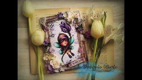 How to make a card with Shaky A. Stamps - by Lo Shakerato Alberto