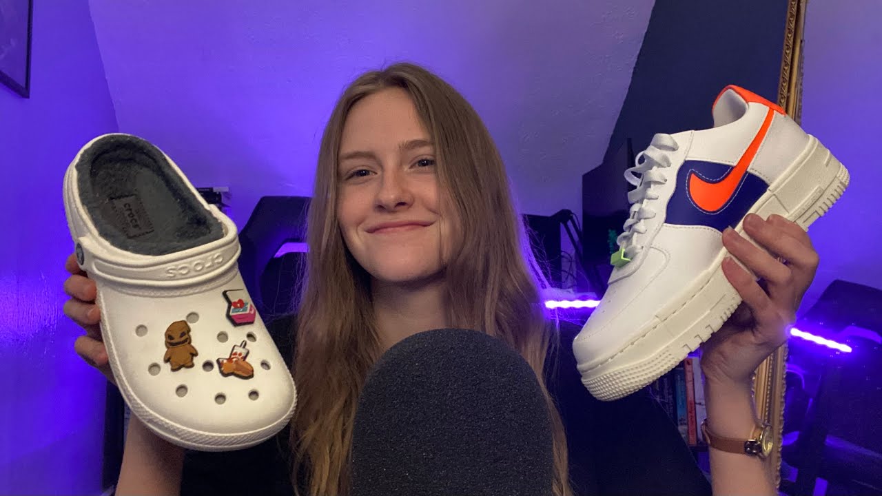 ASMR Shoe Collection (tapping, scratching, whispering) 👟