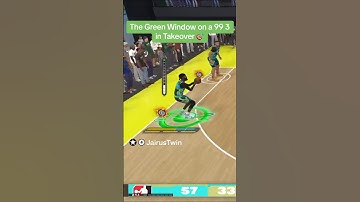 The Green Window on a 99 3pt in Takeover on #NBA2K24