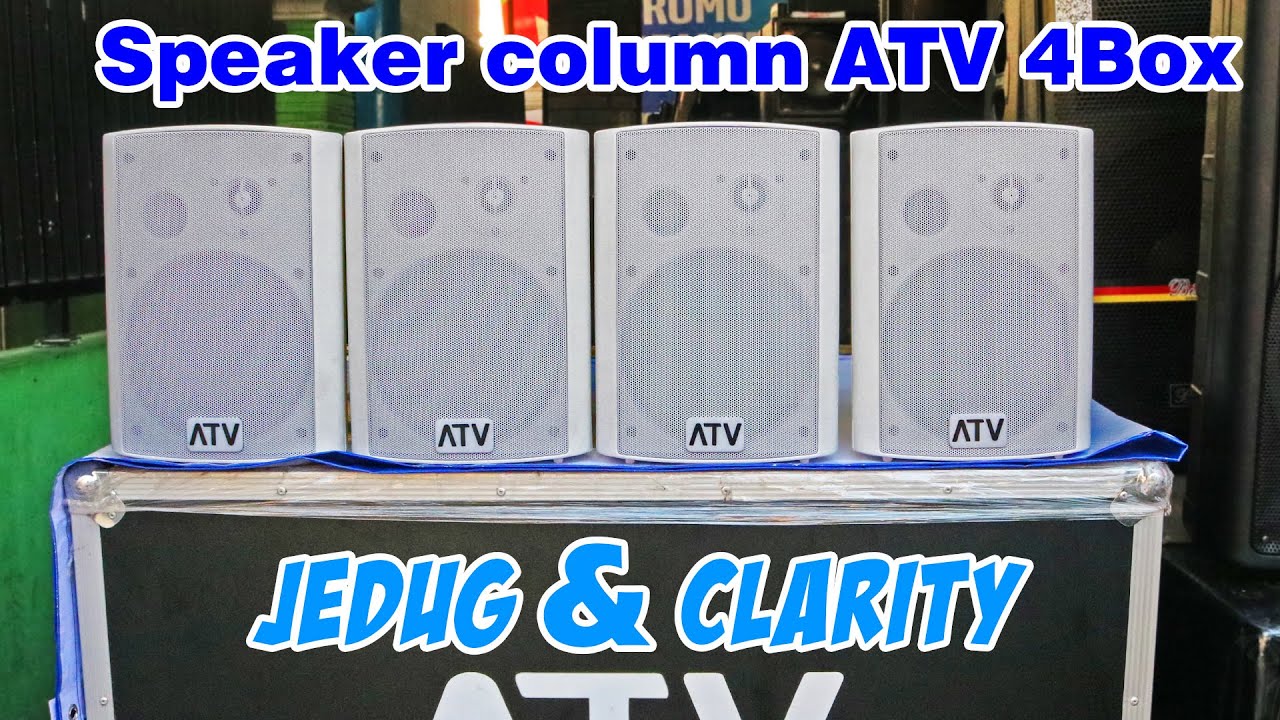 Nyoba 4 Box Speaker Column 6inc ATV SP6W Cocok buat Resto Masjid dan