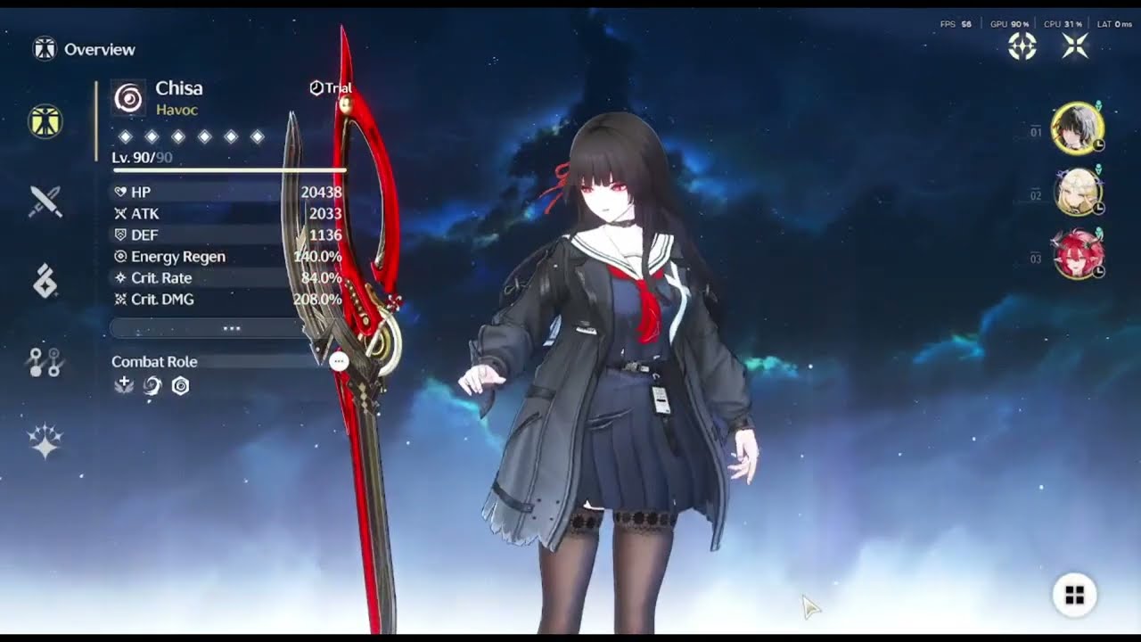 Chisa Uniform Skimpy | Wuthering Waves MOD