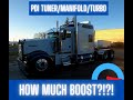 **HORSEPOWER ADD-ONS** HOW MUCH BOOST?! | SCARED ME FOR A MIN | STRAIGHT PIPE CAT 3406E W900
