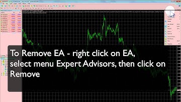 Ichi FX - Video 3 - How to remove the EA robot from running in Meta Trader