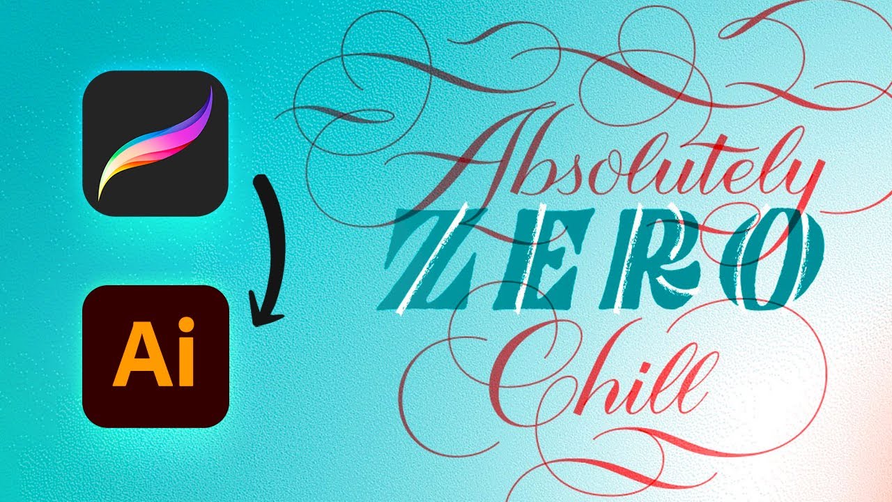 iPad Lettering Tutorial Complete Procreate to Illustrator Workflow