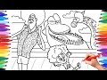 Hotel Transylvania 3 Coloring Pages for Kids, How to Draw Hotel Transylvania Kraken