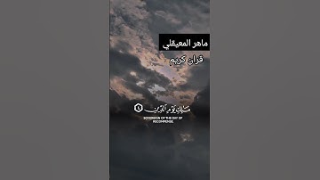 ماهر المعيقلي قران كريم تلاوه خاشعه ❤❤