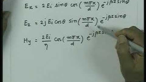 Wave propagation in parallel plane waveguide