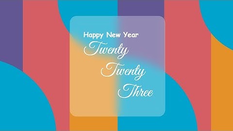 Happy New Year 2023 Card with Html And CSS