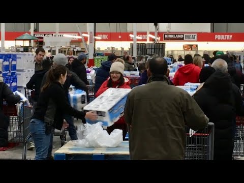 Costco Coronavirus COVID-19 Toilet Paper Frenzy Costco Coronavirus COVID-19 Toilet Paper Frenzy