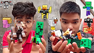 THẮNG TÊ TÊ THỬ THÁCH 24H SÁNG TẠO LEGO GHÉP TẤT CẢ NHÂN VẬT TRONG MINECRAFT