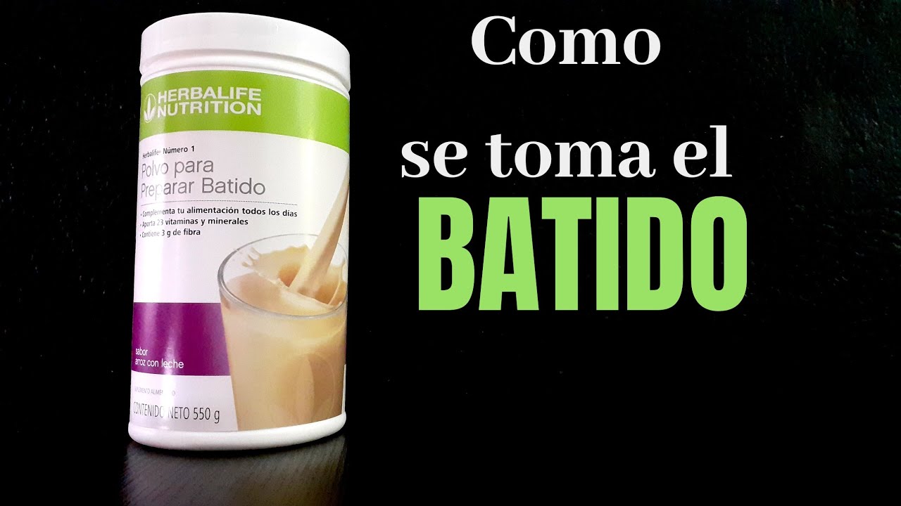 COMO SE TOMA LA MALTEADA DE HERBALIFE 🥛 YouTube