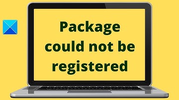 Fix Package could not be registered on Windows