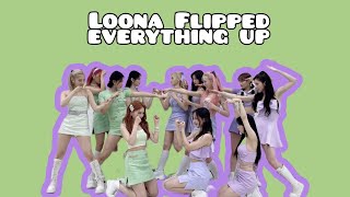 LOONA promoting Flip That in Two Weeks (Chaotic mess)