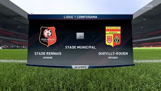 Ренн - Кевийи Руан 4 тур Чемпионата Франции по футболу Лига 1 сезон 21/22 FIFA 18 PS5