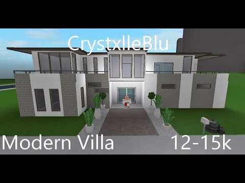 Bloxburg Modern Villa Plan 12 15k Youtube - roblox bloxburg houses 15k