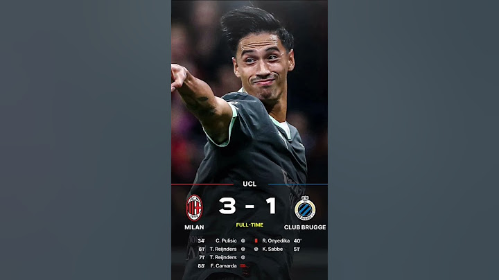 FT: AC Milan 3-1 Club Brugge