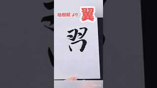 Shorts 『翼』枯樹賦より｜書道｜毛筆｜筆文字｜書道パフォーマンス