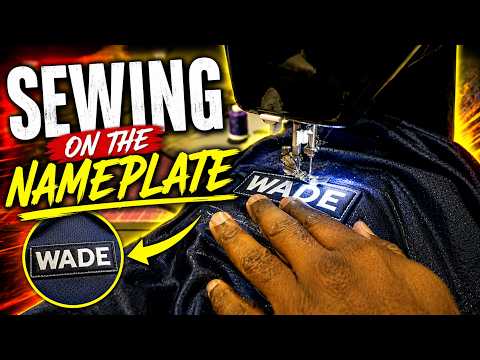 Football Jersey Pt 1 & 1 2 Sewing on the nameplate