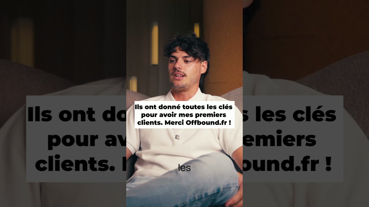 Ils ont donné toutes les clés pour avoir mes premiers clients. Merci Offbound.fr !