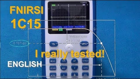 FNIRSI 1C15 oscilloscope 500MS/s sampling rate up to 110MHz  within a digital multimeter price!