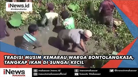 Tradisi Musim Kemarau Warga Bontolangkasa, Berburu Ikan di Sungai Kecil